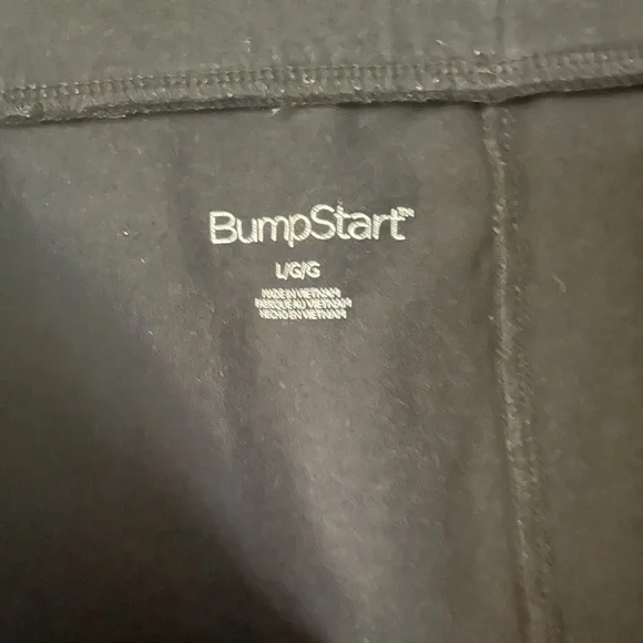 BumpStart Black Maternity Women's Solid Comfort Stretch Leggings Size L - Picture 3 of 3